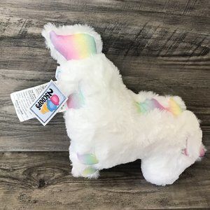 2 Scoops Furry Plush Pillow - Glitter Unicorn NWT